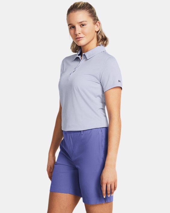 Women's UA Playoff Short Sleeve Polo, Purple, pdpMainDesktop image number 0